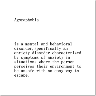 Agoraphobia definition title Posters and Art